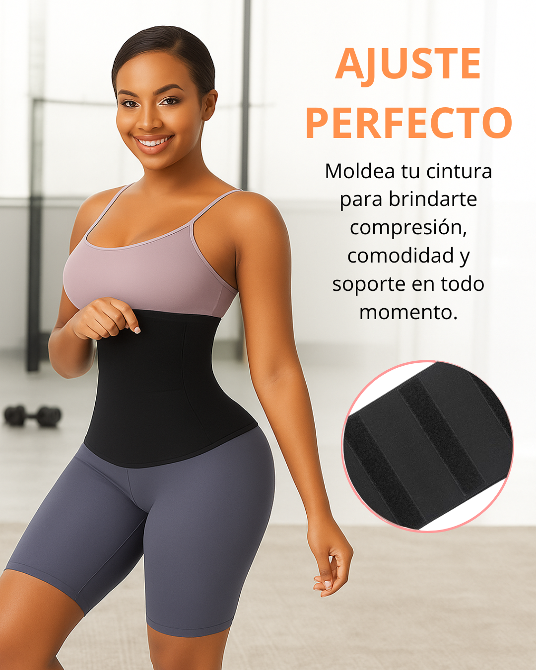 Faja molderadora de cintura ajustable