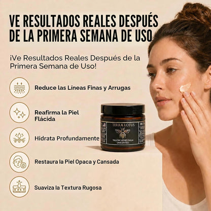Bálsamo de Sebo de Res con Miel Cruda - 2 Oz.