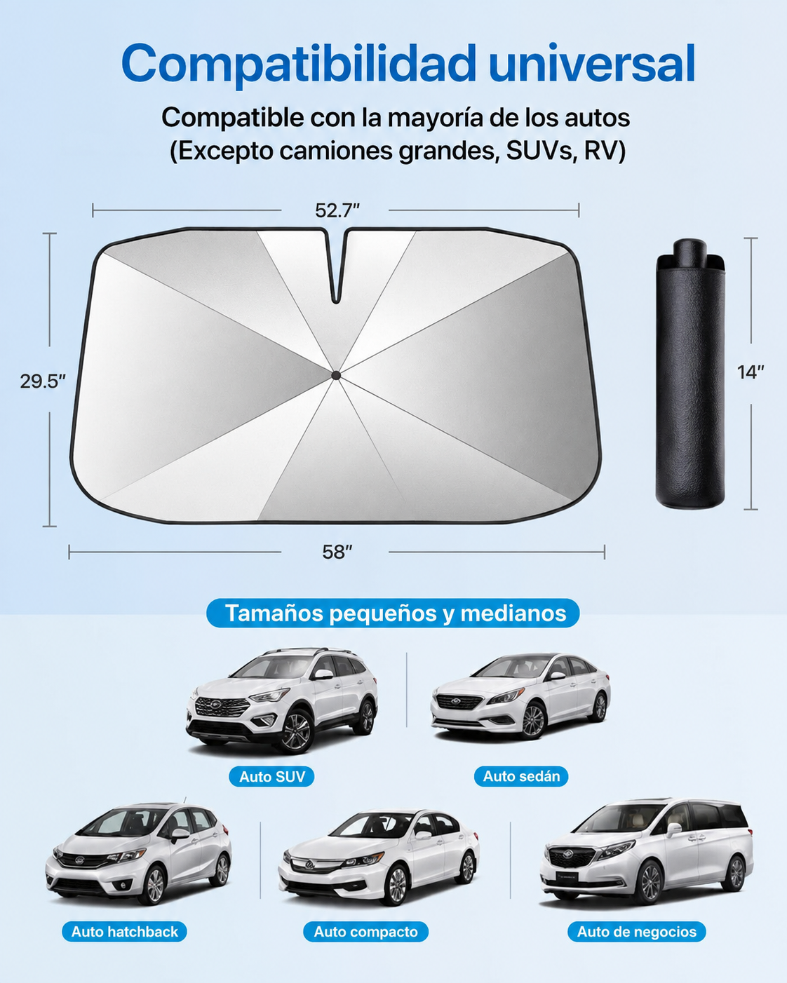 Protector Solar para Parabrisas
